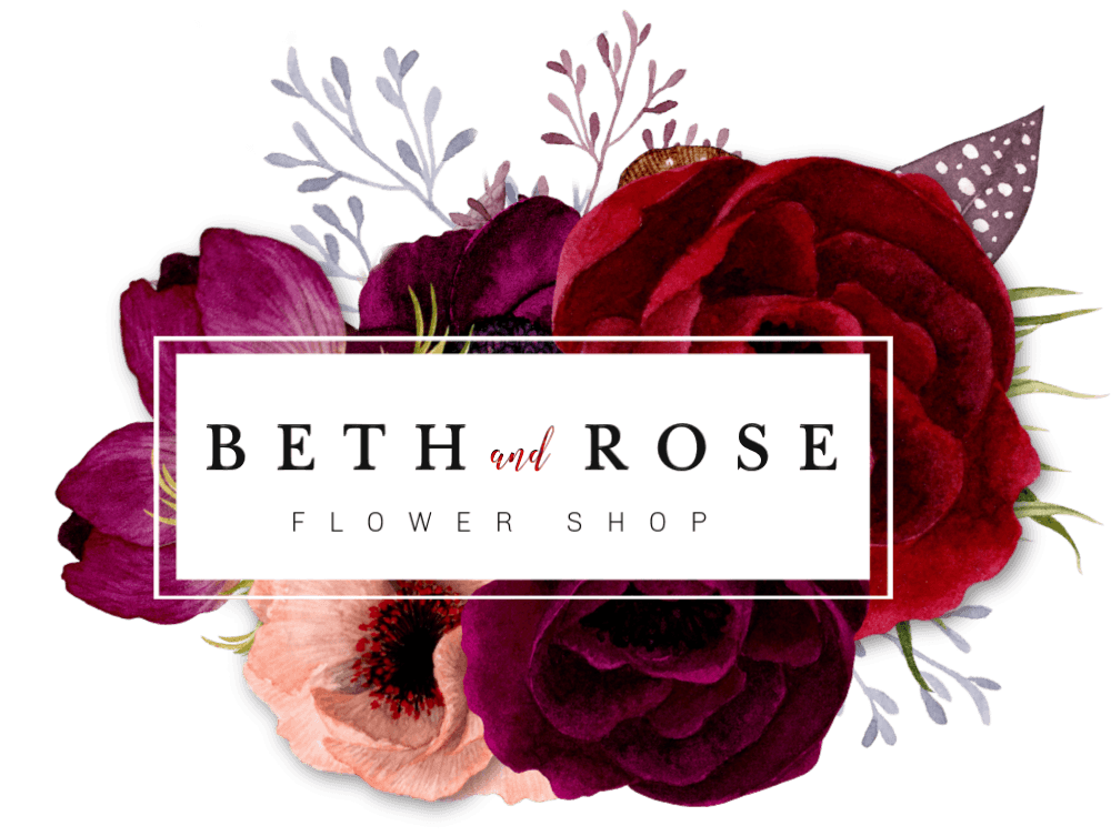 Logo with rose for bouquet store or flower shop Vector Image